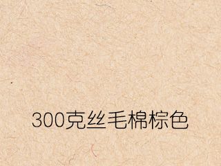 300克丝毛棉棕色